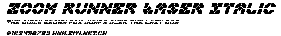 Zoom Runner Laser Italic.ttf