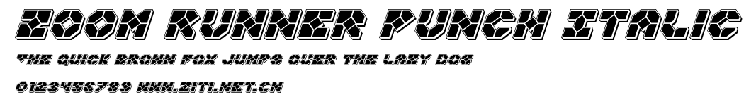 Zoom Runner Punch Italic.ttf