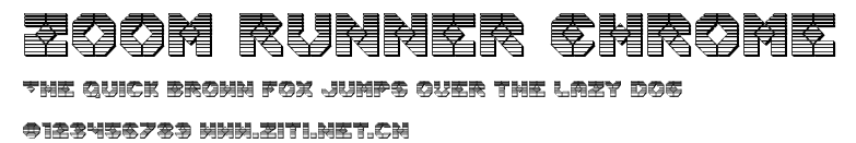 Zoom Runner Chrome.ttf字體轉換器圖片