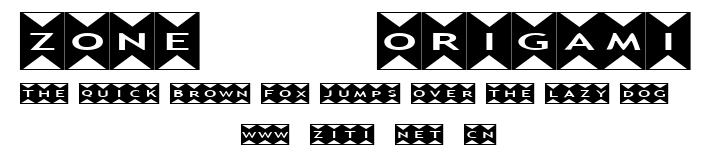 Zone23_Origami.ttf字體轉換器圖片