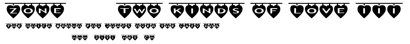 Zone23_Two Kinds of Love III.ttf字體轉換器圖片