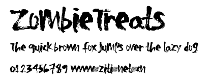ZombieTreats.ttf字體轉換器圖片