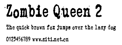 Zombie Queen 2.ttf字體轉換器圖片