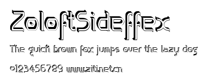 ZoloftSideffex.ttf字體轉換器圖片