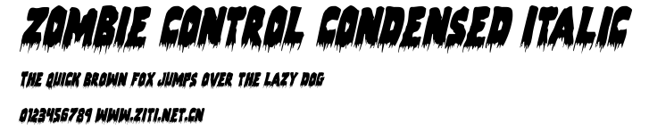 Zombie Control Condensed Italic.ttf