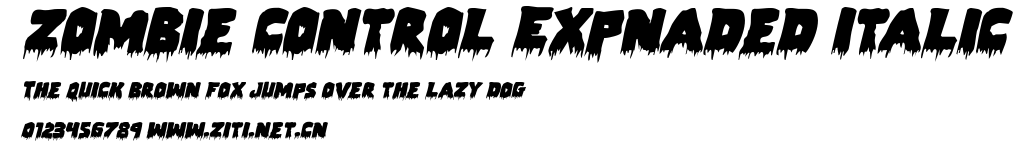 Zombie Control Expnaded Italic.ttf