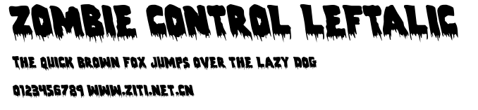 Zombie Control Leftalic.ttf