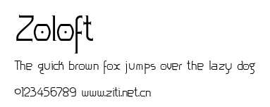 Zoloft.ttf字體轉換器圖片