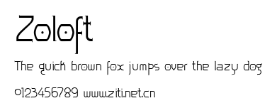 Zoloft.ttf字體轉換器圖片