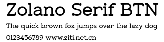 Zolano Serif BTN.ttf