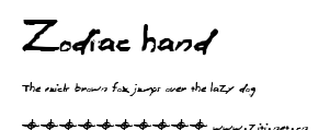 Zodiac hand.ttf