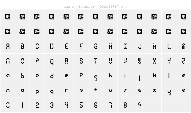 字符映射圖
