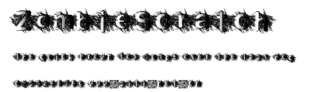 ZombieScratch.ttf字體轉換器圖片