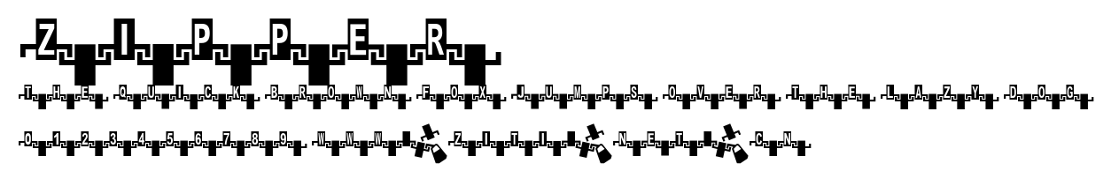 Zipper.ttf字體轉換器圖片