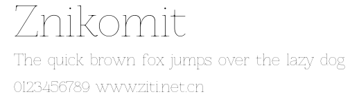 Znikomit.otf