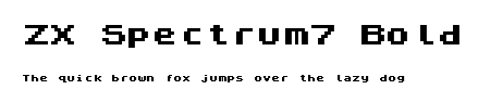 ZX Spectrum7 Bold.ttf字體轉換器圖片