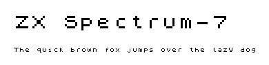 ZX Spectrum-7.ttf字體轉換器圖片