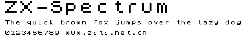 ZX-Spectrum.ttf字體轉換器圖片