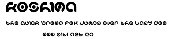 koshima.ttf字體轉換器圖片