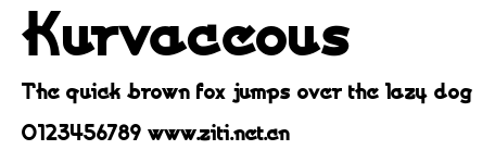 Kurvaceous.ttf字體轉換器圖片
