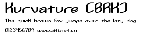 Kurvature (BRK).ttf字體轉換器圖片