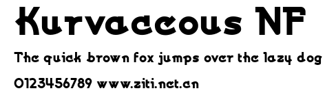 Kurvaceous NF.ttf字體轉換器圖片