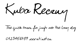 Kuba Reczny.ttf字體轉換器圖片