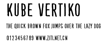 Kube Vertiko.otf字體轉換器圖片