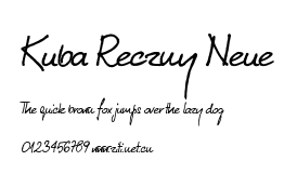 Kuba Reczny Neue.ttf字體轉換器圖片