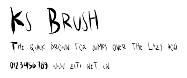 Ks.Brush.ttf字體轉換器圖片