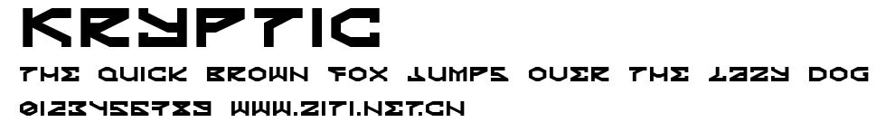 Kryptic.ttf字體轉換器圖片