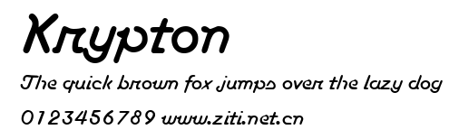 Krypton.ttf字體轉換器圖片