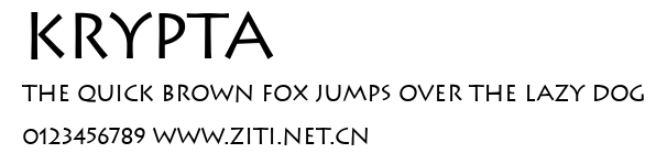Krypta.ttf字體轉換器圖片