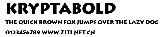 KryptaBold.ttf字體轉換器圖片