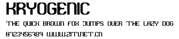 Kryogenic.ttf字體轉換器圖片