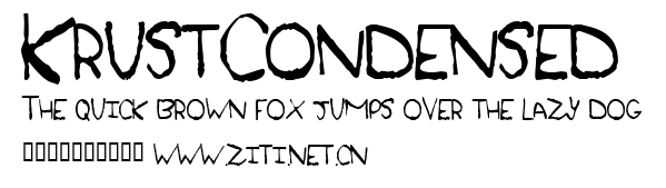 KrustCondensed.ttf字體轉換器圖片