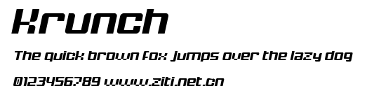 Krunch.ttf字體轉換器圖片