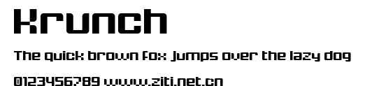 Krunch.ttf字體轉換器圖片