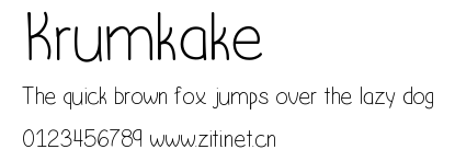 Krumkake.ttf字體轉換器圖片