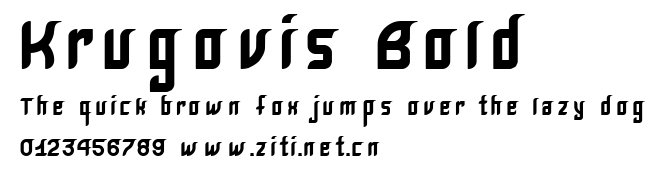 Krugovis-Bold.ttf字體轉換器圖片
