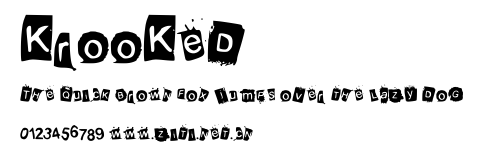 KrooKed.ttf字體轉換器圖片