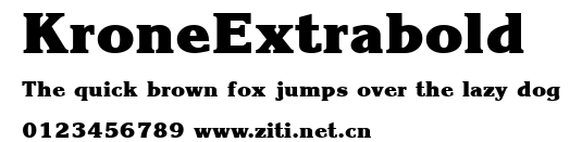 KroneExtrabold.ttf字體轉換器圖片