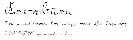 Kroeburn.ttf字體轉換器圖片