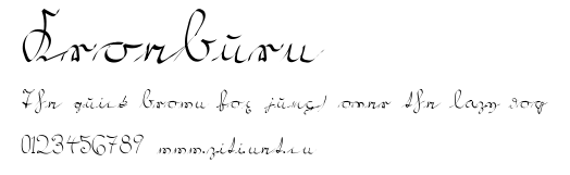 Kroeburn.ttf字體轉換器圖片