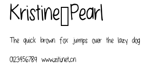 Kristine_Pearl.ttf字體轉換器圖片