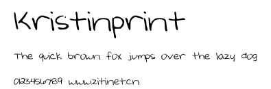 Kristinprint.ttf字體轉換器圖片