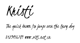 Kristi.ttf字體轉換器圖片