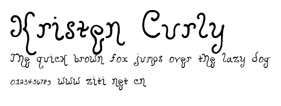 Kristen Curly.ttf字體轉換器圖片