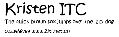 Kristen ITC.ttf字體轉換器圖片