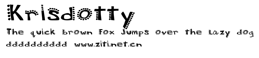 Krisdotty.ttf字體轉換器圖片
